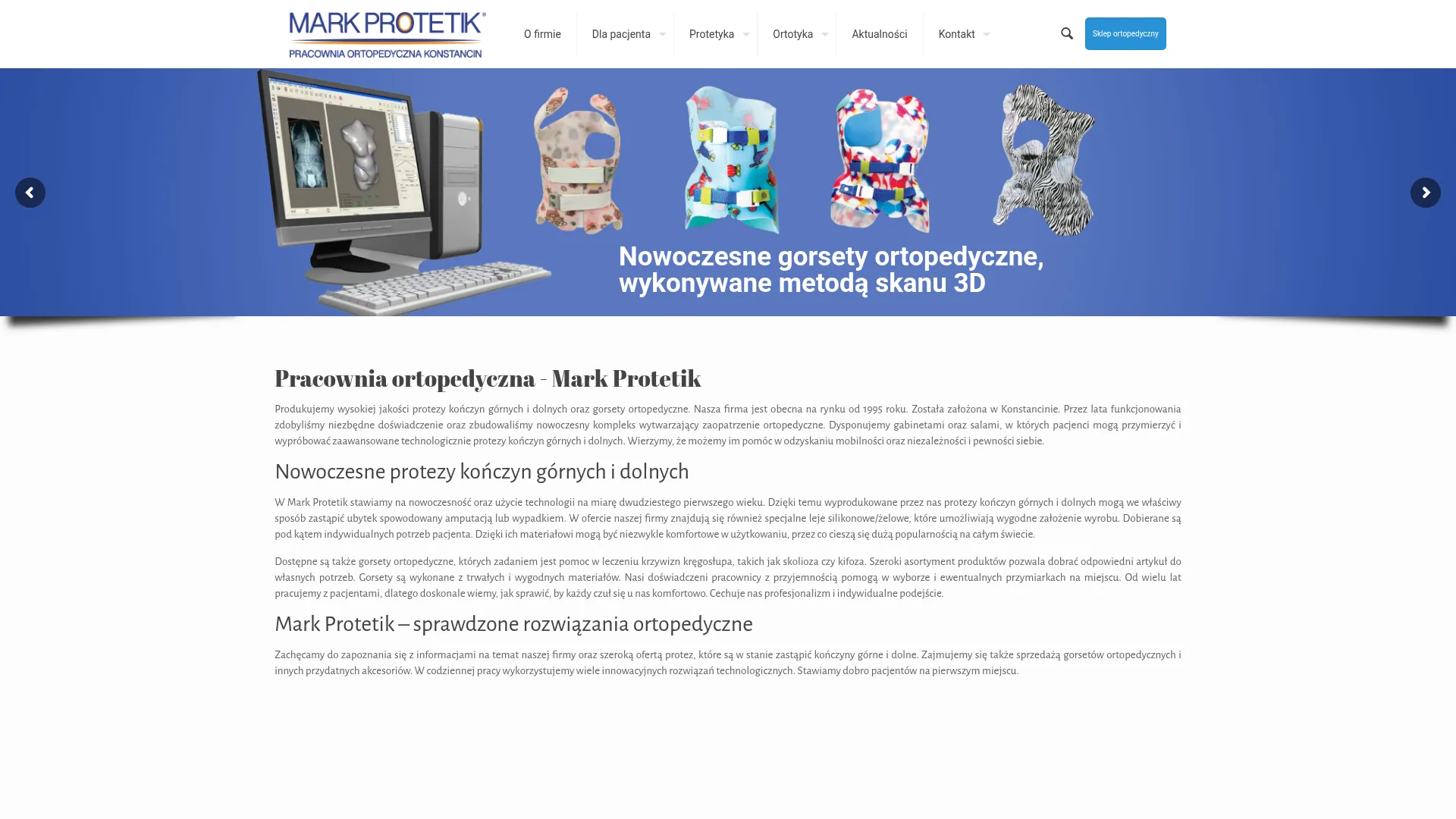 Zrzut ekranu strony