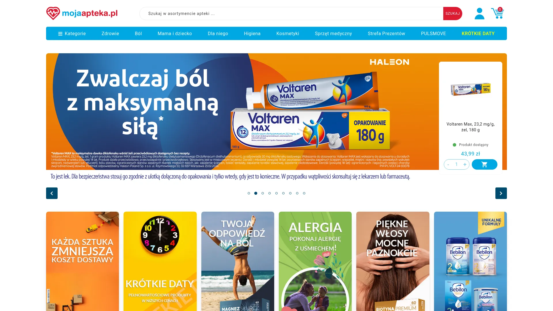 Zrzut ekranu strony