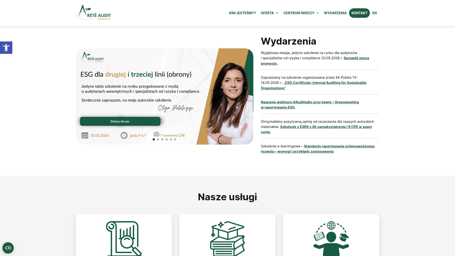 Zrzut ekranu strony